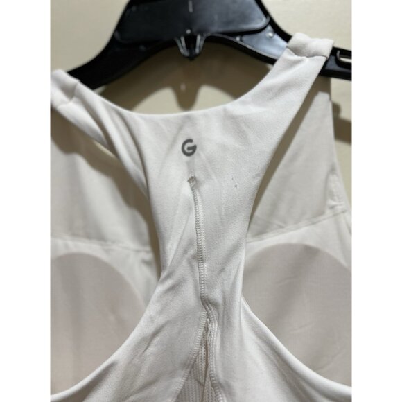 Glowmode High Neck Crop Sports Bra ~ White ~ Size Medium - Picture 5 of 6